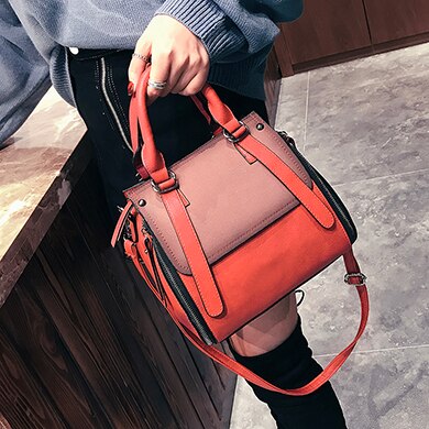 Vintage  Handbags Female Brand Leather Handbag High Quality Small Bags Lady Shoulder Bags