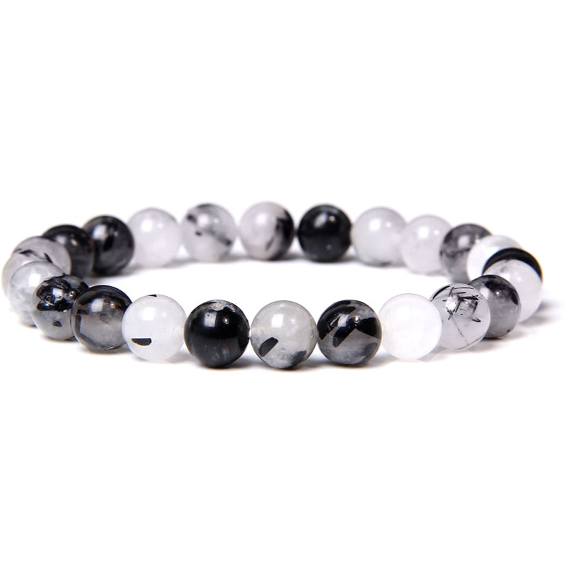 Natural Healing Energy Polished 8 mm Bracelet （FD4114、FD4115、FD4116、FD4117）