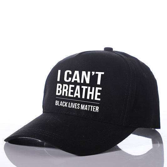 I can't Breathe Summer Hat Adjustable Sports Hats Baseball Caps