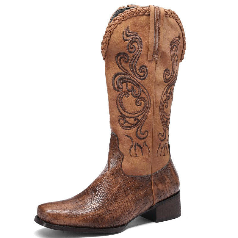 Western Cowboy Boot Leather Boots New Men'S Boots Women's Boots40-48