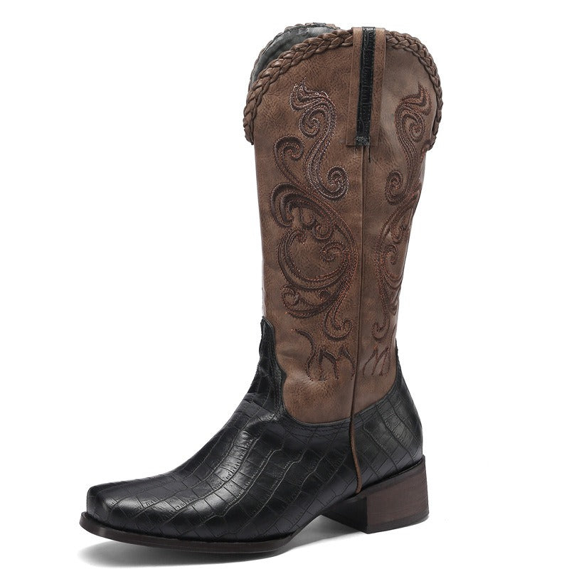 Western Cowboy Boot Leather Boots New Men'S Boots Women's Boots40-48