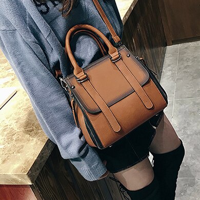 Vintage  Handbags Female Brand Leather Handbag High Quality Small Bags Lady Shoulder Bags