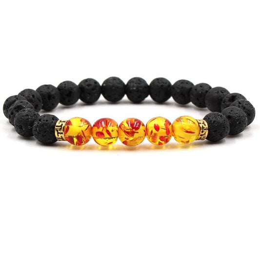 Buddha Bless Lose Weight Chakra Bracelet Black Lava Healing Balance Beads Reiki Buddha Prayer Natural Stone Bracelet For Women